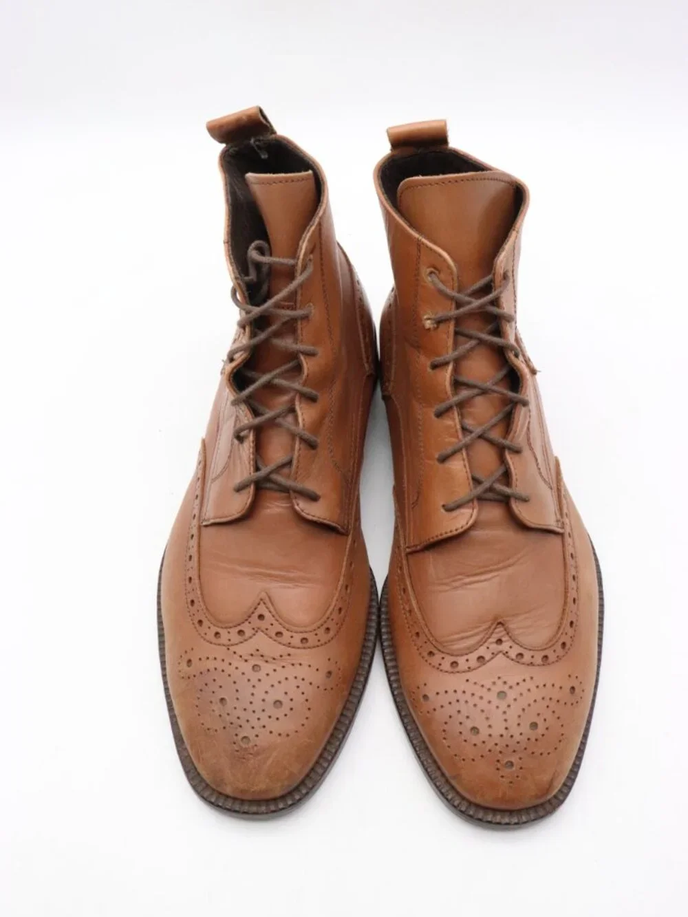 To Boot New York Adam Derrick Men's Size 10.5 Brown Wingtip Boots Made in Italy